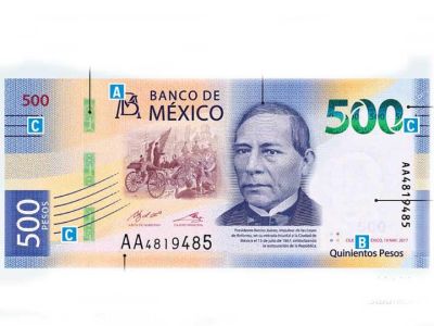 Nuevo billete de 500 pesos, a prueba de falsificaciones